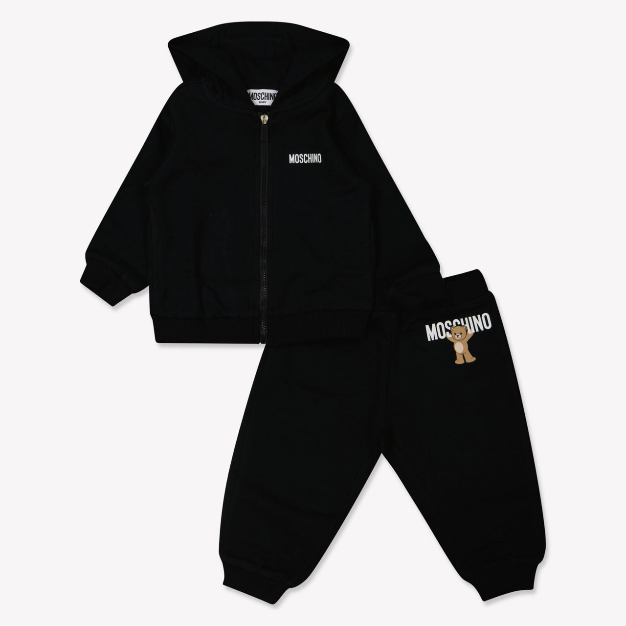 Moschino Baby Unisex Joggingpak In Zwart