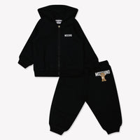 Moschino Baby Unisex Joggingpak In Zwart
