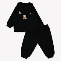 Moschino Baby Unisex Joggingpak In Zwart