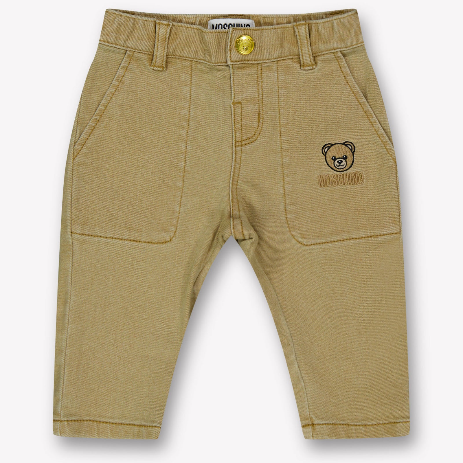 Moschino Baby Jongens Broek In Beige