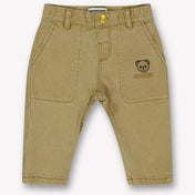 Moschino Baby Jongens Broek In Beige
