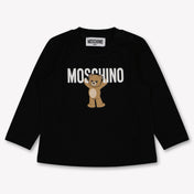 Moschino Baby Unisex T-Shirt In Zwart