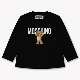 Moschino Baby Unisex T-Shirt In Zwart