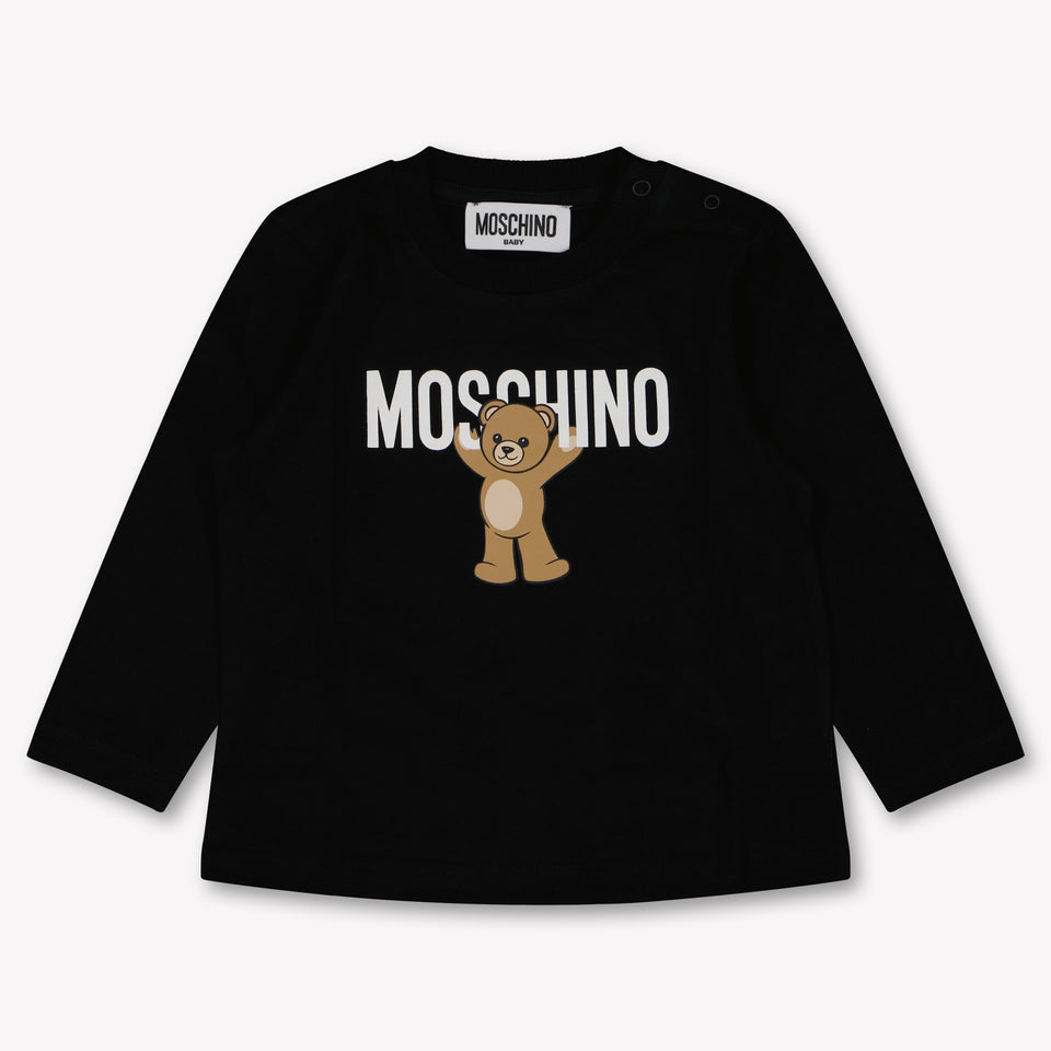 Moschino Baby Unisex T-Shirt In Zwart