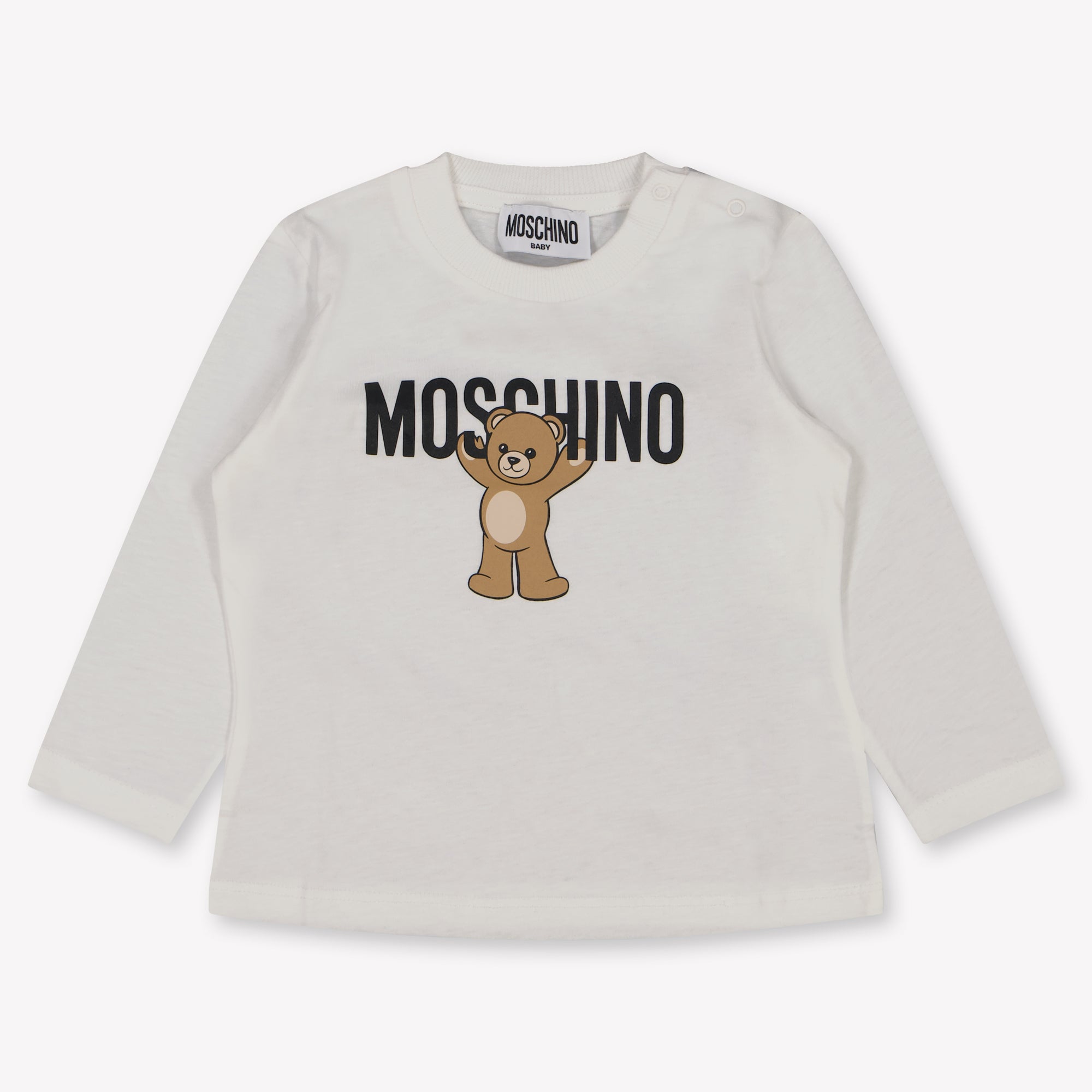 Moschino Baby Unisex T-Shirt In Off White