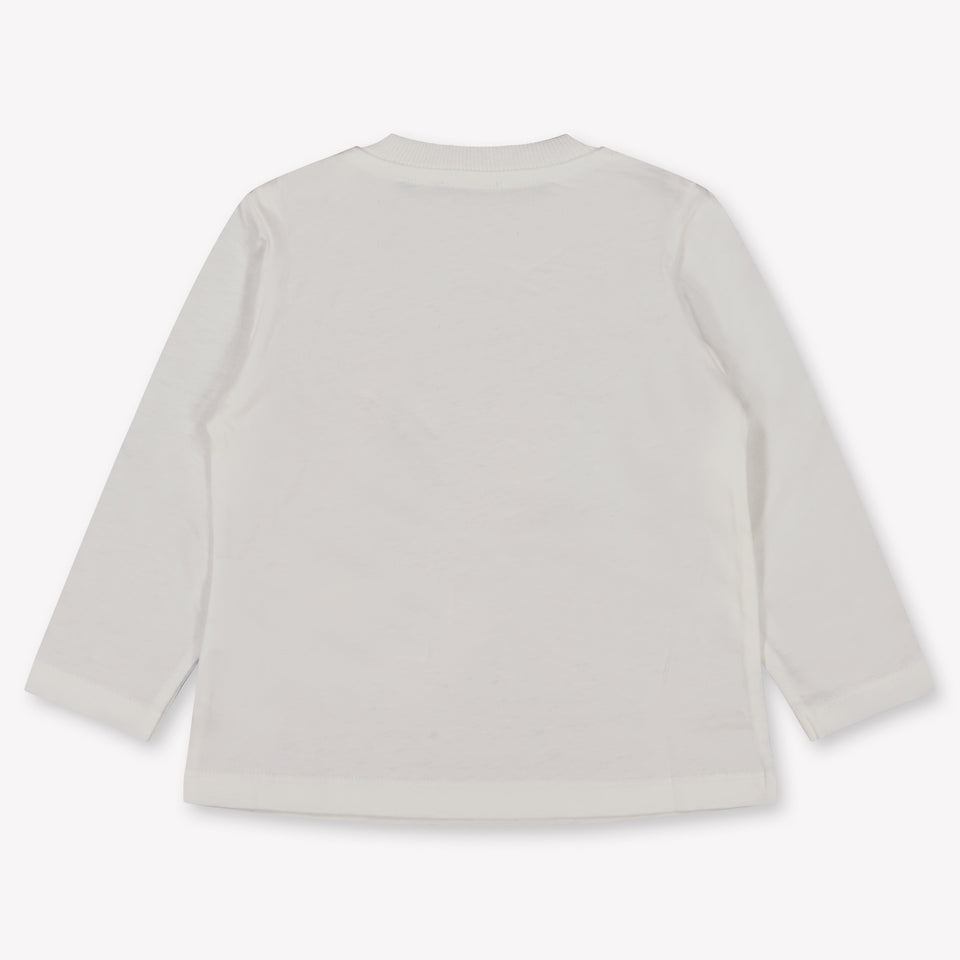 Moschino Baby Unisex T-Shirt In Off White