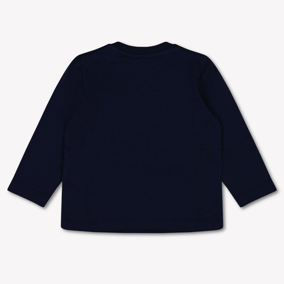 Moschino Baby Unisex T-Shirt In Navy