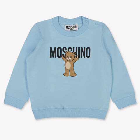 Moschino Baby Unisex Trui In Licht Blauw