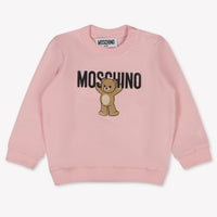Moschino Baby Unisex Trui In Licht Roze