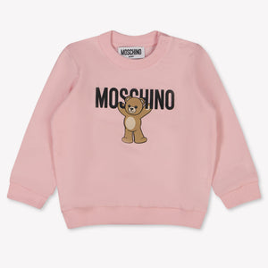 Moschino Baby Unisex Trui In Licht Roze