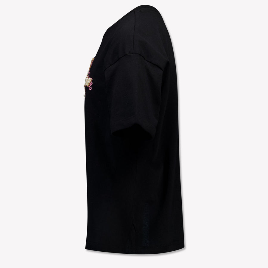 MSGM Kinder Meisjes T-Shirt In Zwart
