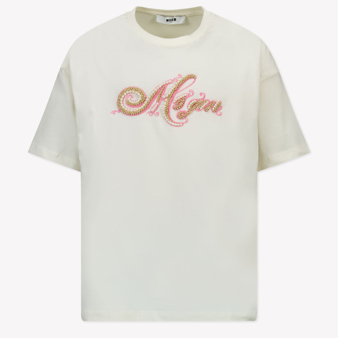 MSGM Kinder Meisjes T-Shirt In Off White