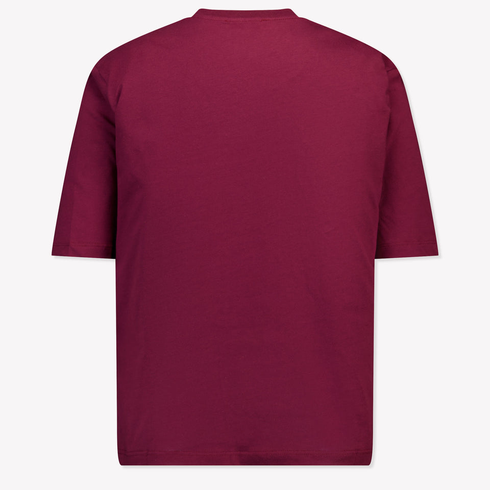 MSGM Kinder Meisjes T-Shirt In Bordeaux