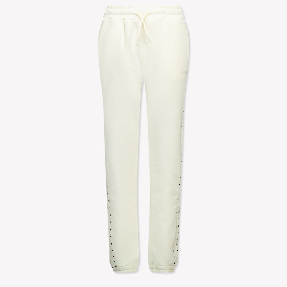 MSGM Kinder Meisjes Broek In Off White