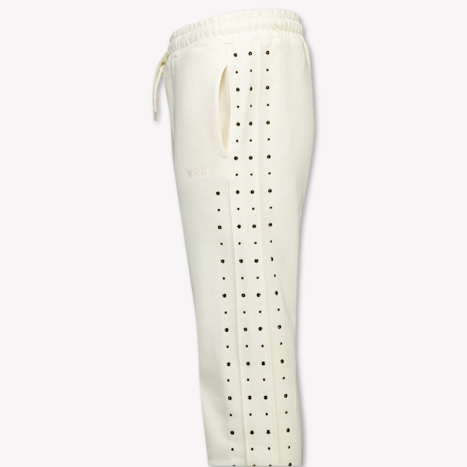 MSGM Kinder Meisjes Broek In Off White