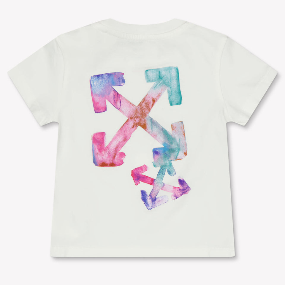 Off-White Baby Meisjes T-Shirt In Wit