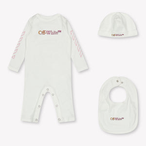Off-White Baby Jongens Setje In Wit