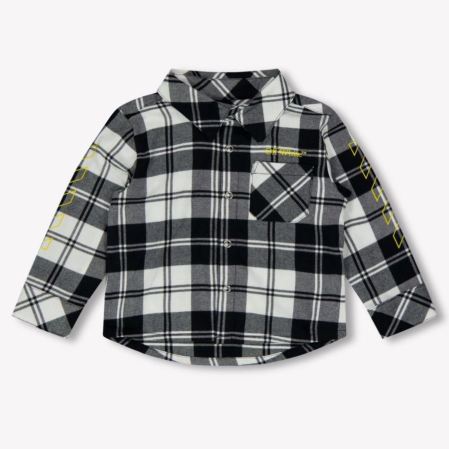 Off-White Baby Jongens Blouse In Zwart