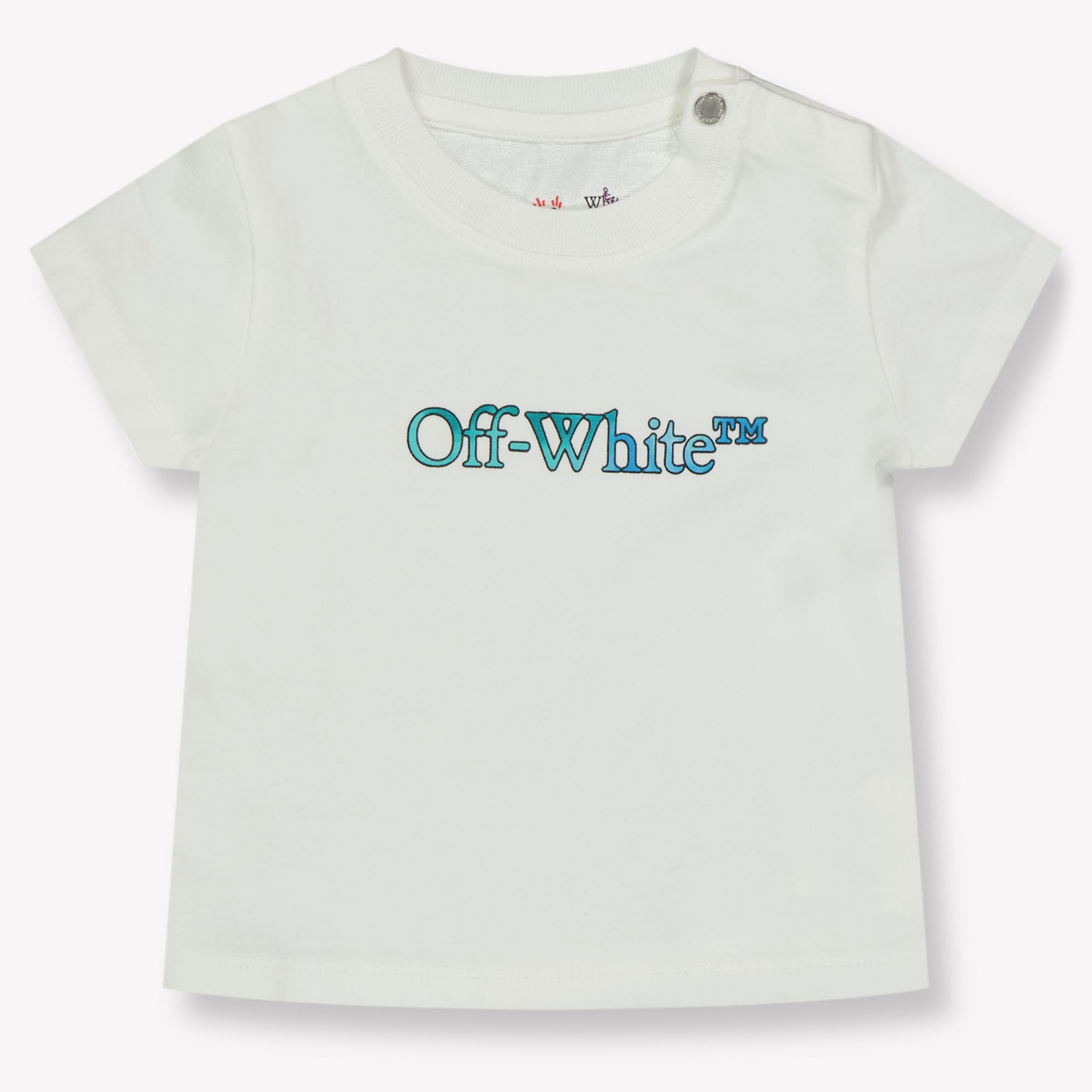 Off-White Baby Jongens T-Shirt In Wit