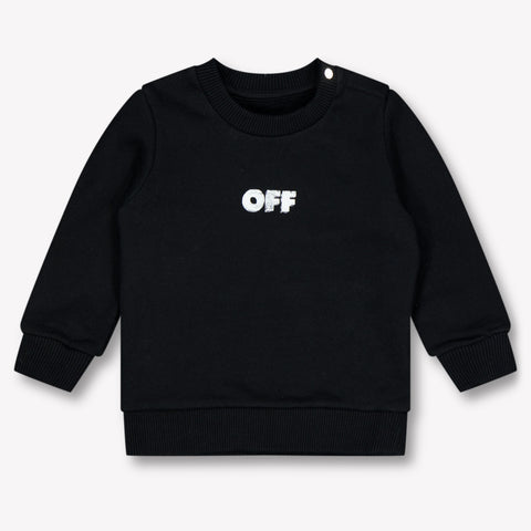 Off-White Baby Jongens Trui In Zwart
