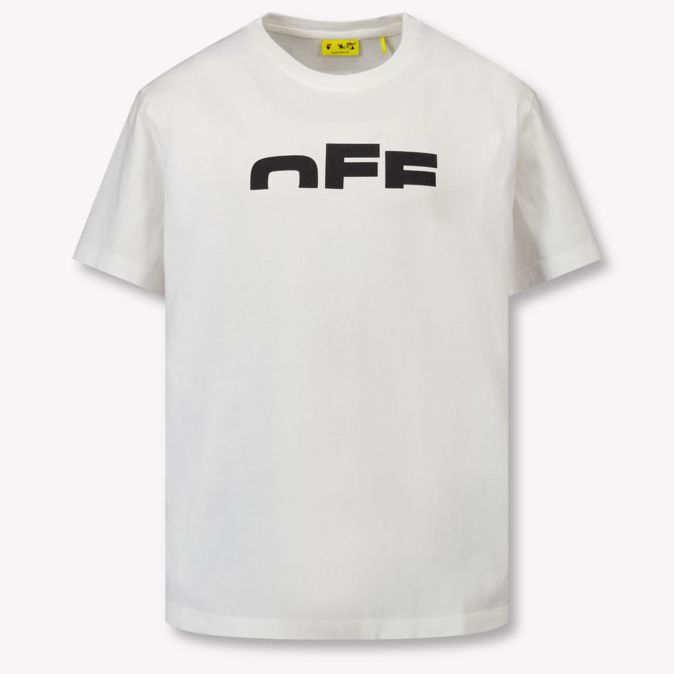 Off-White Kinder Jongens T-Shirt In Wit
