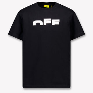 Off-White Kinder Jongens T-Shirt In Zwart