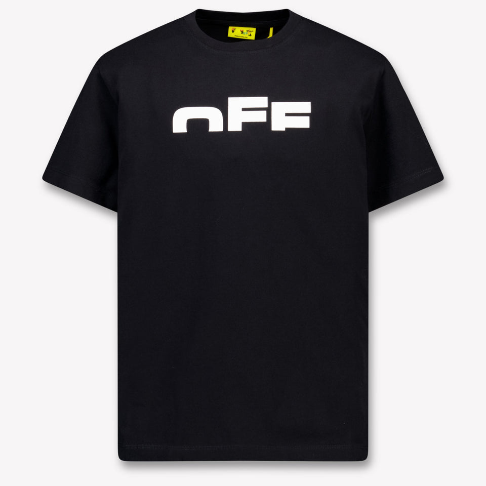 Off-White Kinder Jongens T-Shirt In Zwart