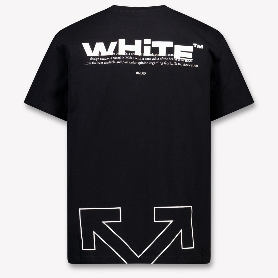 Off-White Kinder Jongens T-Shirt In Zwart