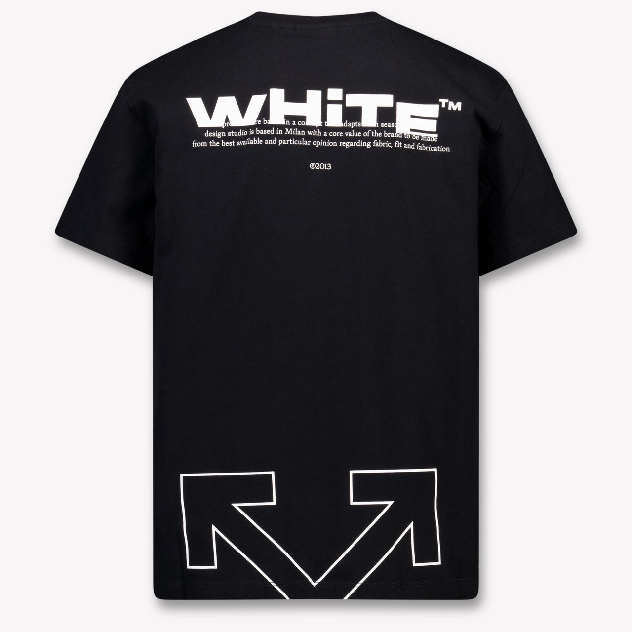 Off-White Kinder Jongens T-Shirt In Zwart