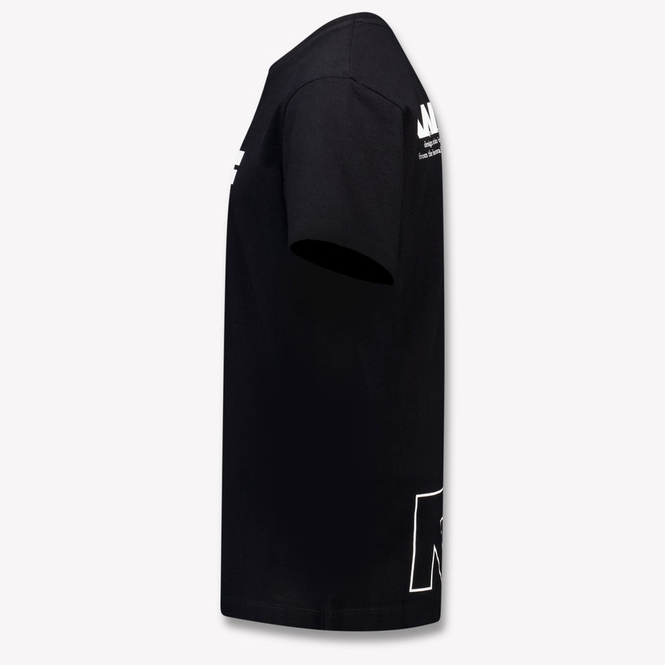 Off-White Kinder Jongens T-Shirt In Zwart