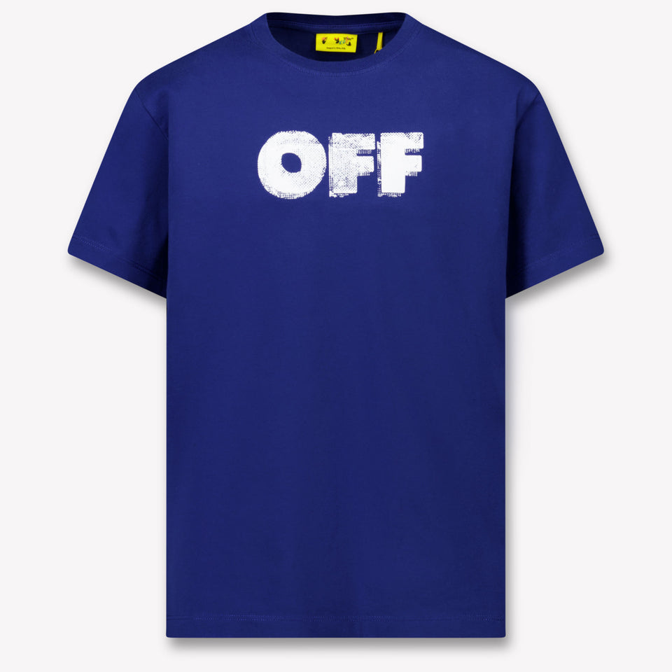 Off-White Kinder Jongens T-Shirt In Blauw
