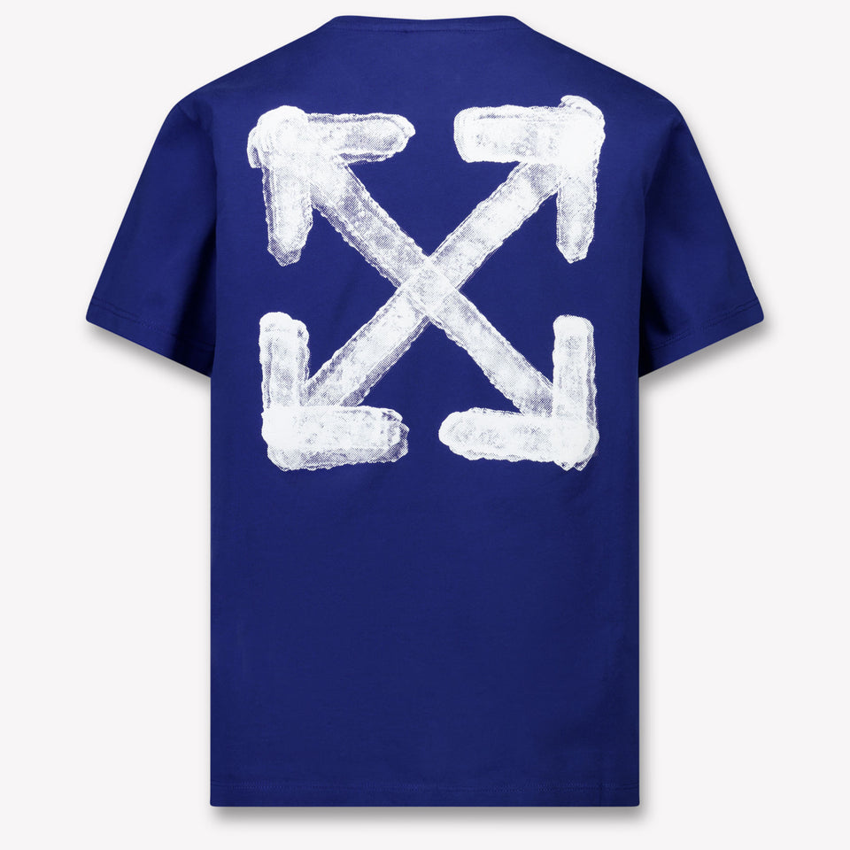 Off-White Kinder Jongens T-Shirt In Blauw