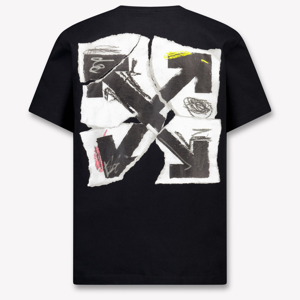 Off-White Kinder Jongens T-Shirt In Zwart