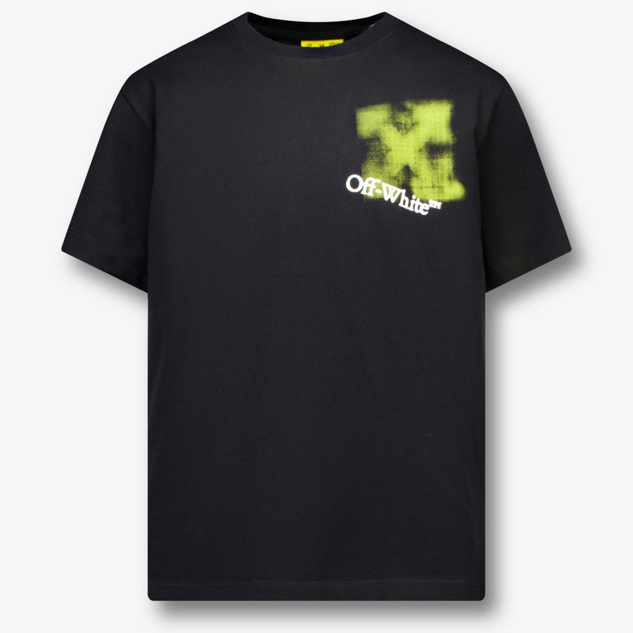 Off-White Kinder Jongens T-Shirt In Zwart