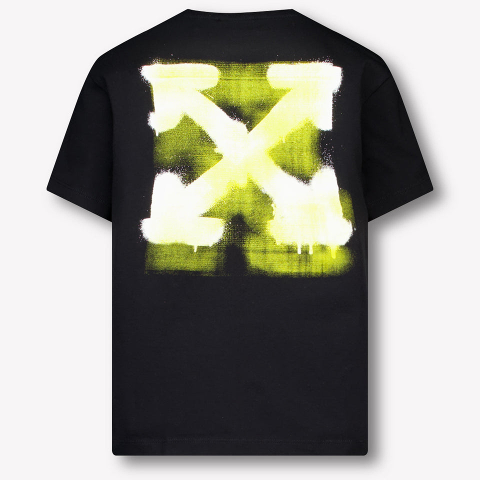 Off-White Kinder Jongens T-Shirt In Zwart
