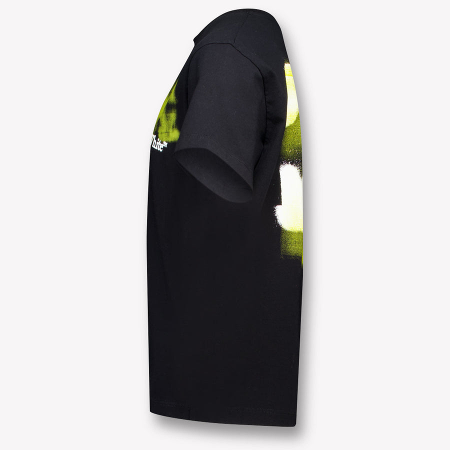 Off-White Kinder Jongens T-Shirt In Zwart