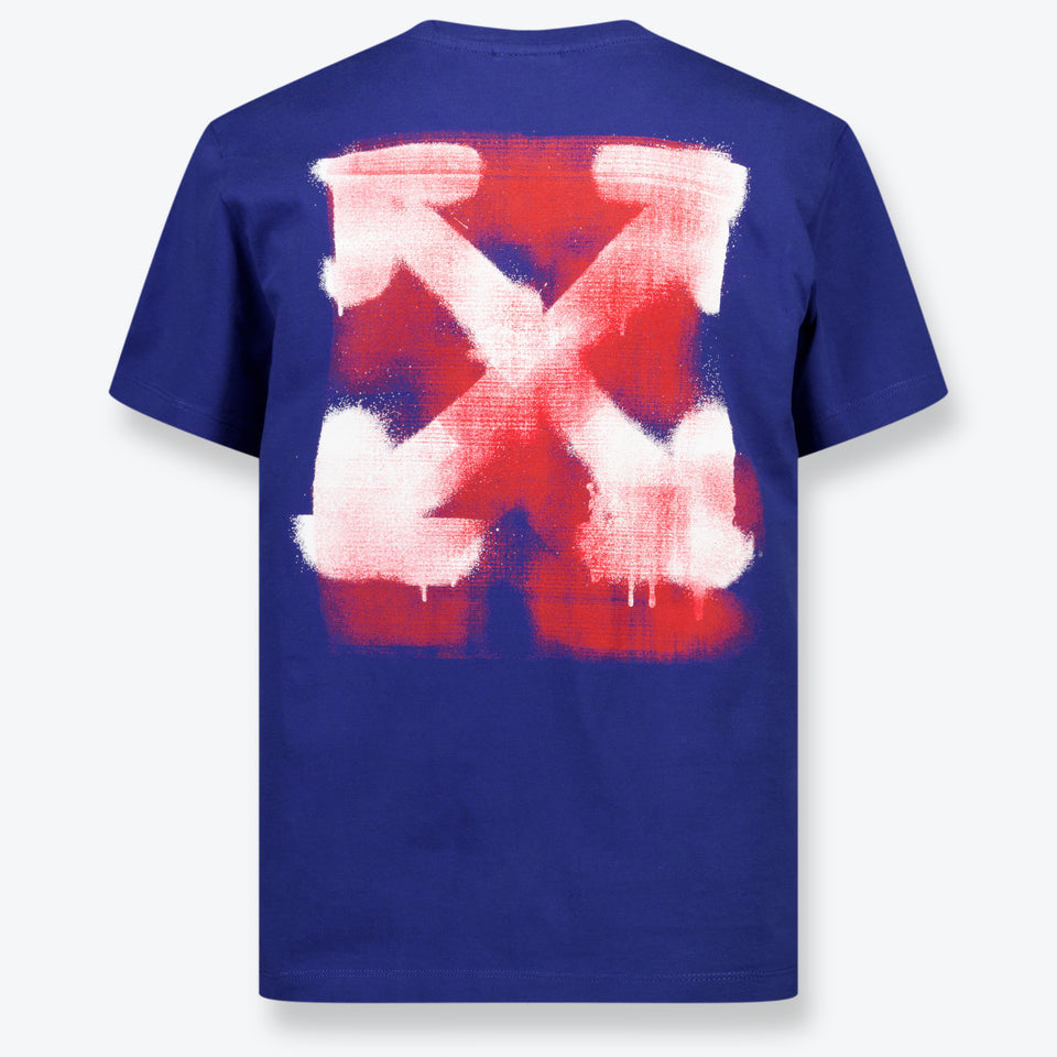 Off-White Kinder Jongens T-Shirt In Blauw