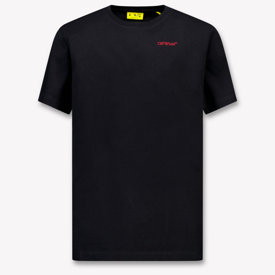 Off-White Kinder Jongens T-Shirt In Zwart