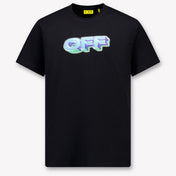 Off-White Kinder Jongens T-Shirt In Zwart