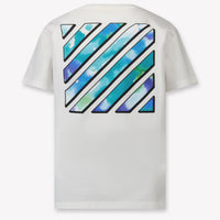 Off-White Kinder Jongens T-Shirt In Wit
