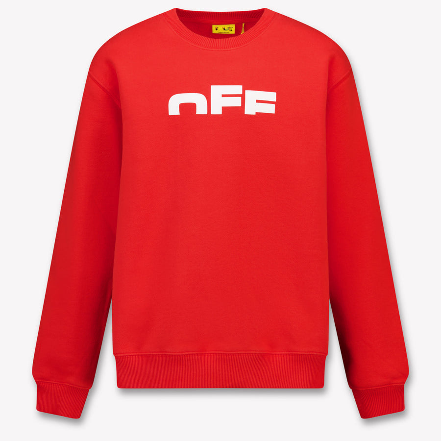 Off-White Kinder Jongens Trui In Rood