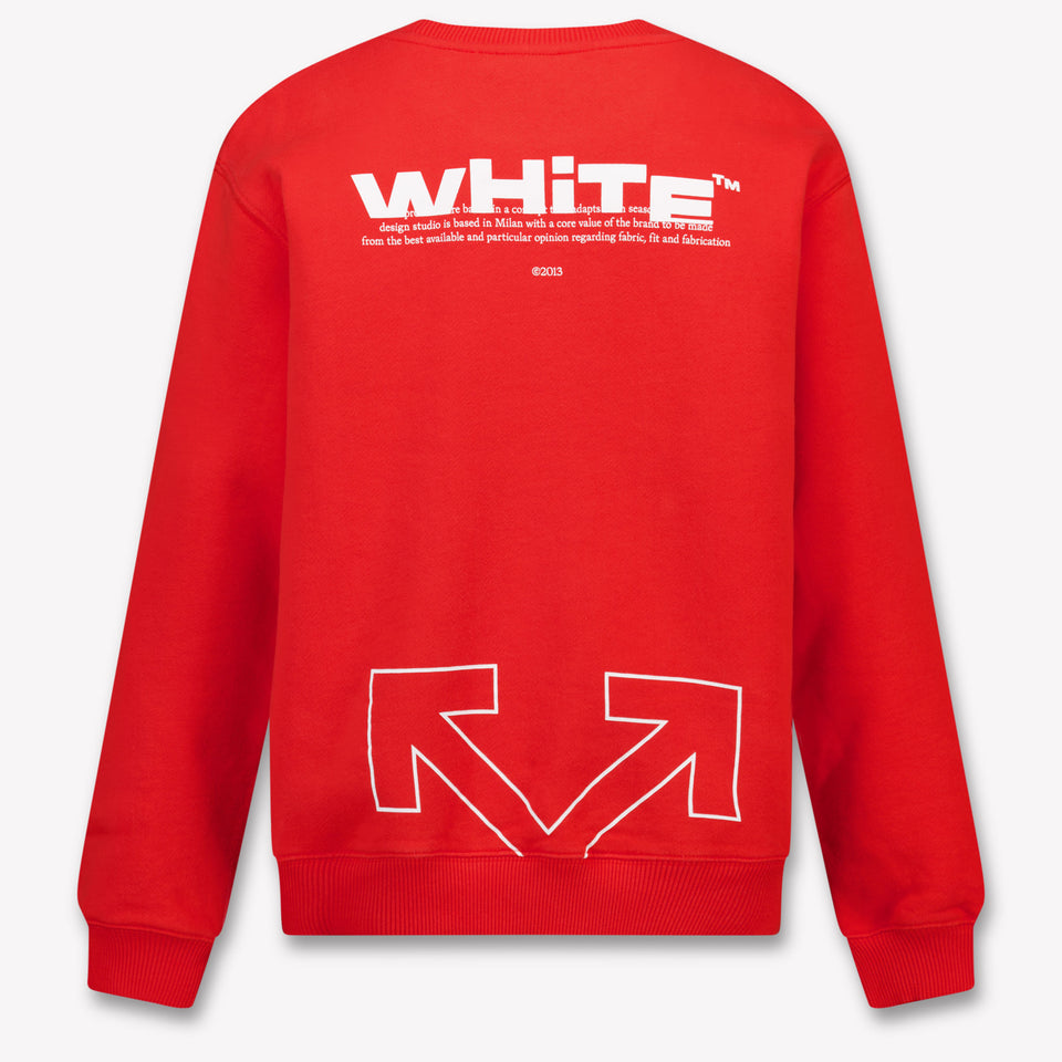 Off-White Kinder Jongens Trui In Rood