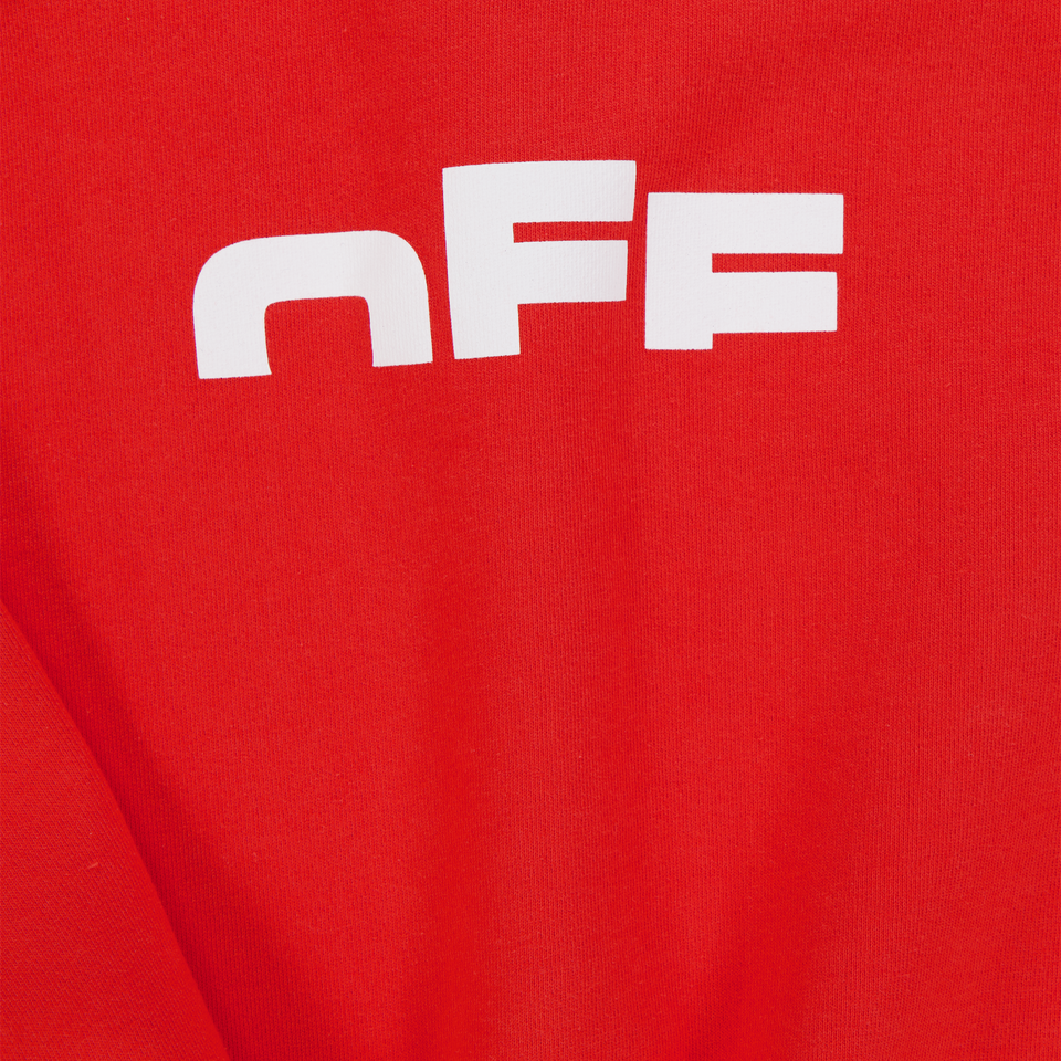 Off-White Kinder Jongens Trui In Rood