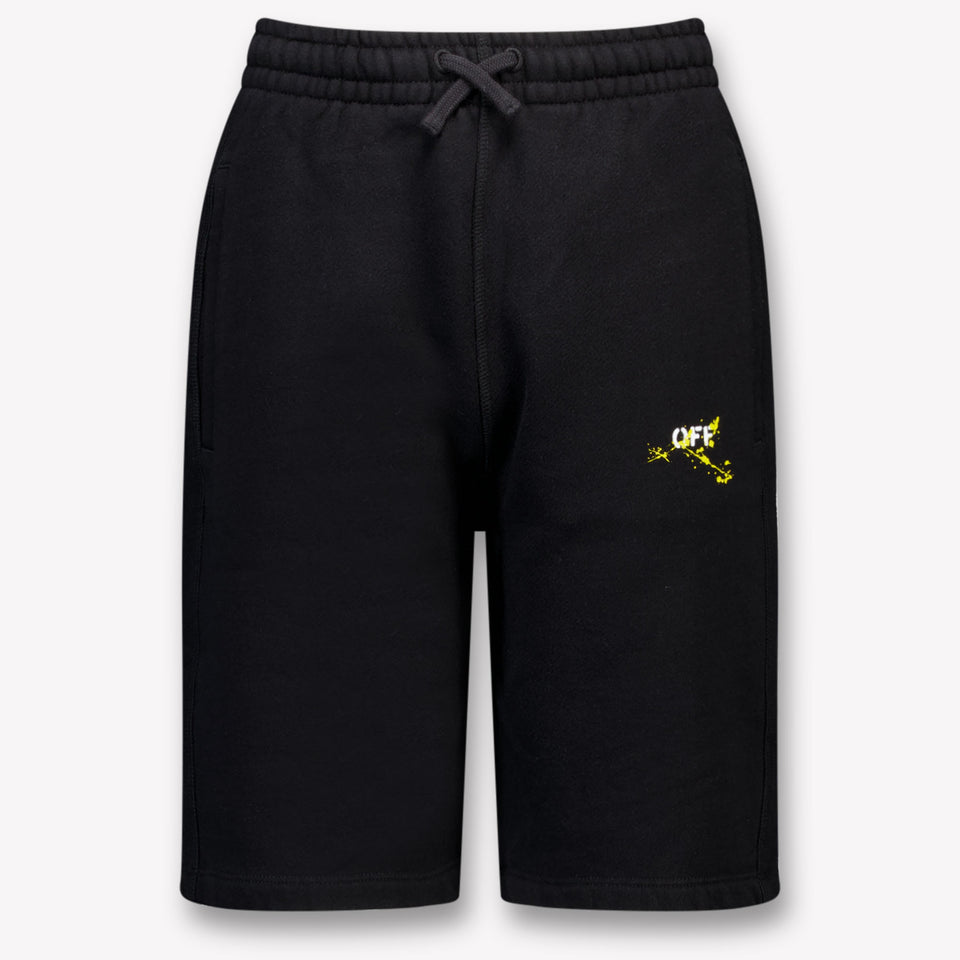 Off-White Kinder Jongens Shorts In Zwart