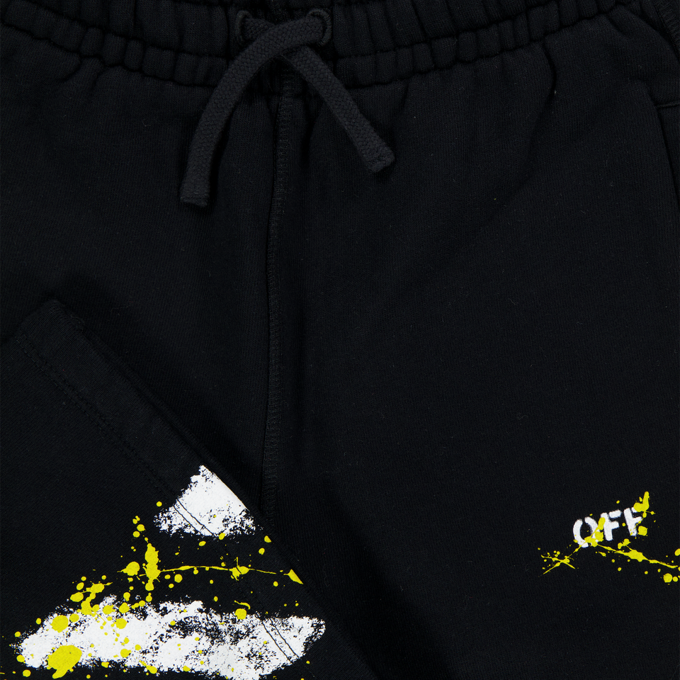 Off-White Kinder Jongens Shorts In Zwart