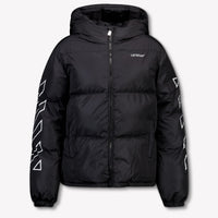 Off-White Kinder Jongens Winterjas In Zwart