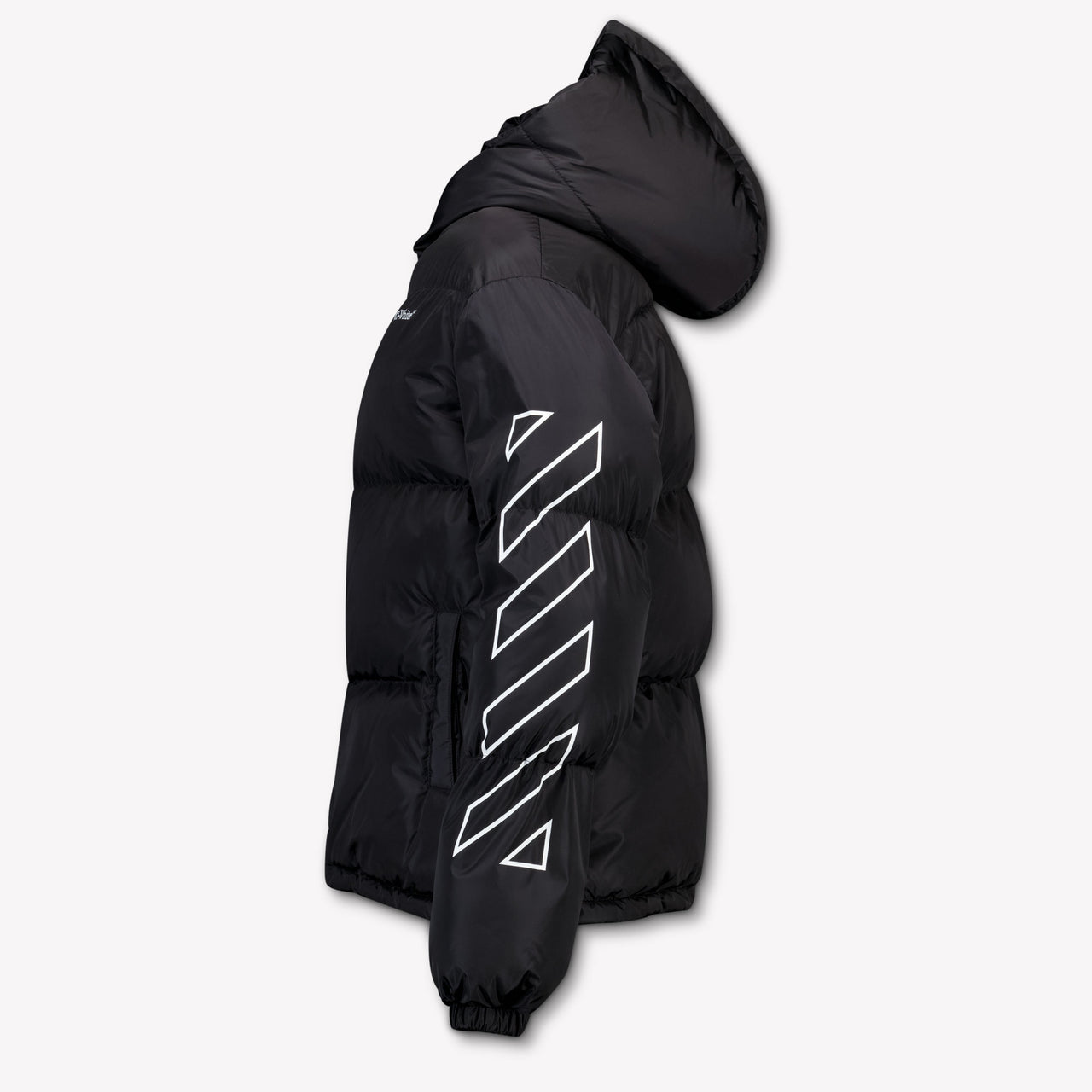 Off-White Kinder Jongens Winterjas In Zwart