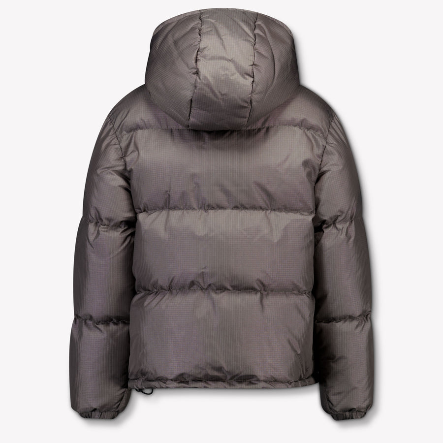 Off-White Kinder Jongens Winterjas In Donker Grijs
