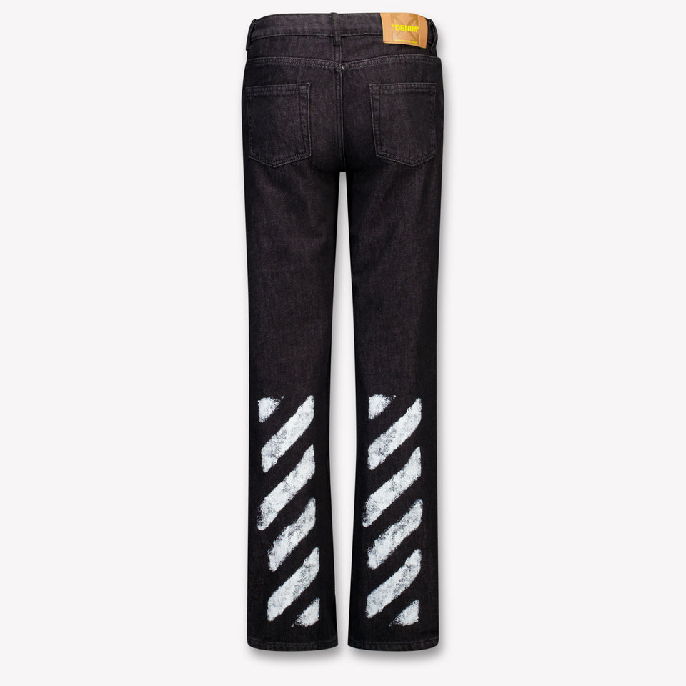 Off-White Kinder Jongens Jeans In Zwart