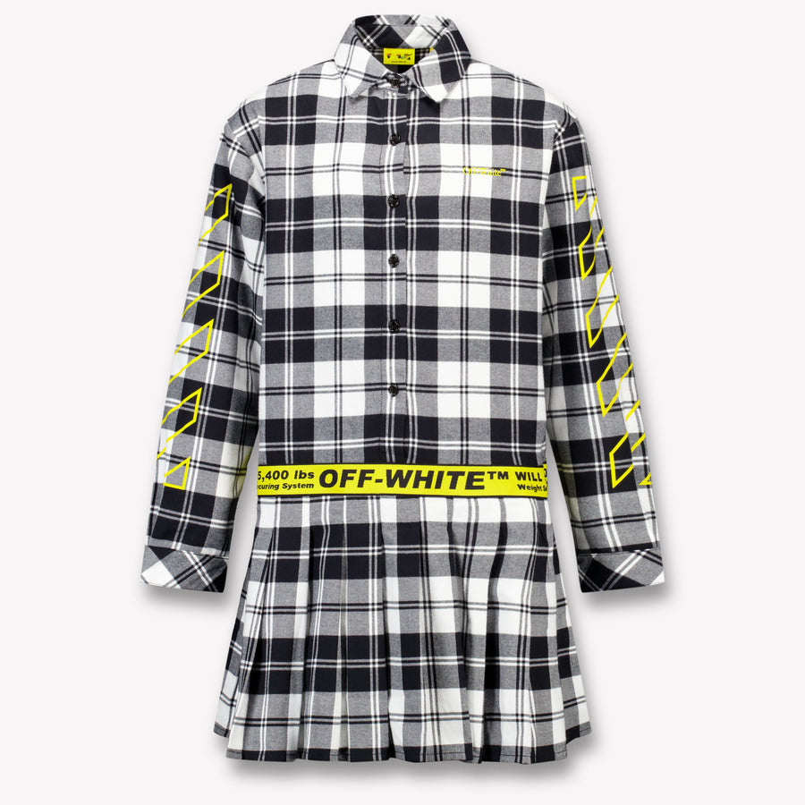 Off-White Kinder Meisjes Jurk In Zwart